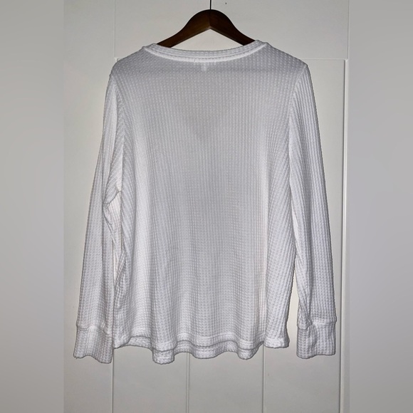 Daily Thread Women Long Sleeves White Thermal Shirt Size 1X Casual Outdoor - Picture 7 of 7
